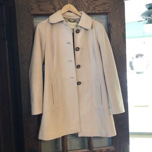Tan Wool Coat- Banana Republic